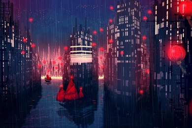 Japanese Themed City >> HD Wallpaper, Get It Now!