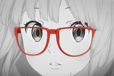 Anime Girl With Red Glasses HD Wallpapers