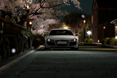 Japan Night Audi Audi R8 Wallpapers