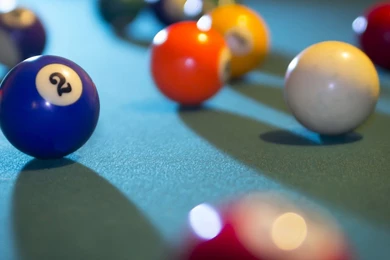 Two Billiard Ball On Table Wallpapers 1920x1080