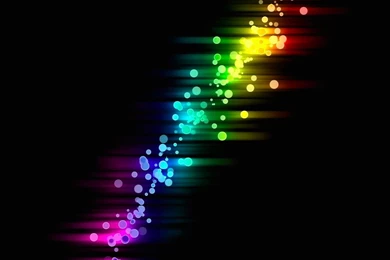 Colorful Rainbow Pattern Black Cool