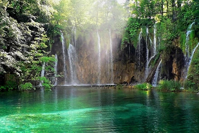 Gallery For   Beautiful Wallpapers Waterfall