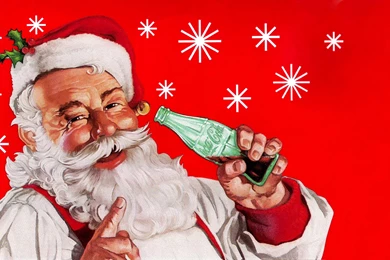 Gallery For   Coca Cola Santa Wallpapers