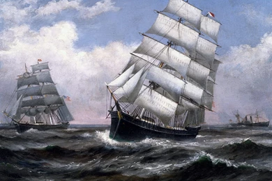 Drawing & Painting: Tall Ships By Xanthus Smith, Desktop Wallpapers ...