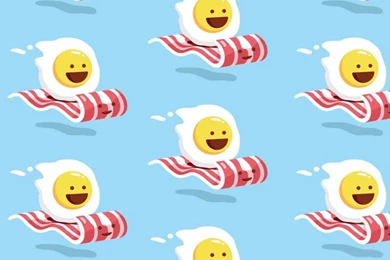 Egg And Flying Bacon Whatsapp Wallpapers   Cute Whatsapp Chat ...