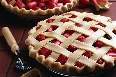 Fruits Desserts Pie Rhubarb