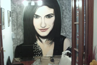 Graffiti Laura Pausini EMILIO DE BILBAO   Artelista.com   En