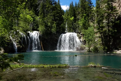 Wallpapers Parks Waterfalls Hanging Lake Rocky Mountain National ...