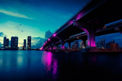 Miami Tag Wallpapers: Miami Nights Beautiful Lights Picture Photos ...