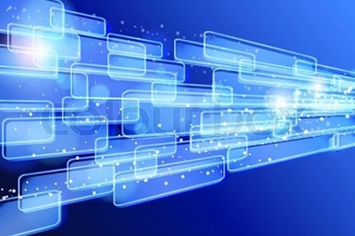 Abstract Blue Techno Backgrounds Card Design