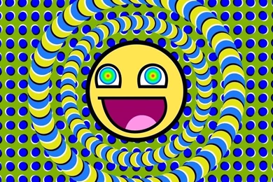 Psychedelic Awesome Smiley iPad 1 & 2 Wallpapers