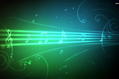 Blue Music Notes Backgrounds   Wallpaper.