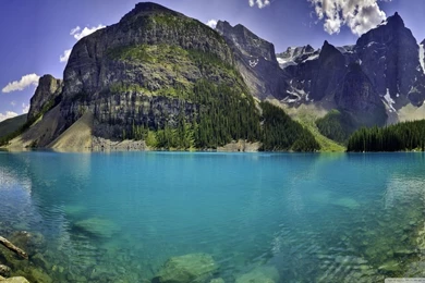 Beautiful Moraine Lake In Banff National Park, Alberta, Canada HD ...