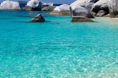 1080x1920 Sea Beach Sky Stone Wallpapers HD