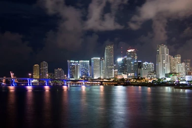 Gallery For   Miami Skyline Hd Wallpapers