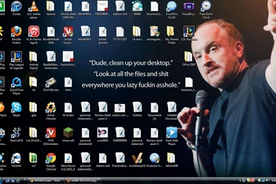 Lolsnaps.com   Cousin Refuses To Clean Up His Desktop, So I Made ...