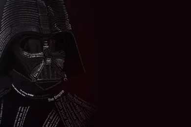 Download Darth Vader Typographic Portrait HD Wallpapers For 2560 X ...