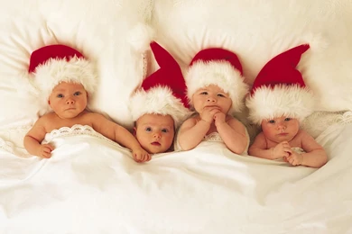 Santa Babies Wallpapers