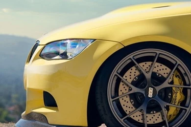 640x960 Yellow BMW M3 Bonnet Iphone 4 Wallpapers