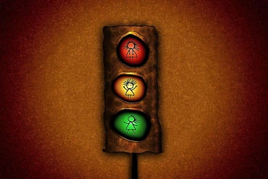 Free Traffic Light 3D Abstract Backgrounds For PowerPoint 3D PPT ...