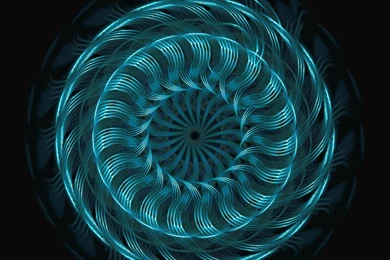Cyrcle Blue Rotation 3D Abstract Wallpapers