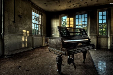 Old Piano In Abandoned Mansion, Room, House, Photography ...