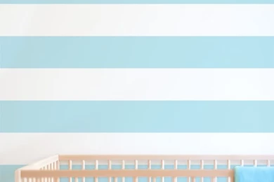 Stripe Print Removable Wallpapers For Nursery