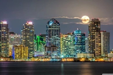 San Diego Skyline HD Desktop Wallpapers : Widescreen : Fullscreen ...