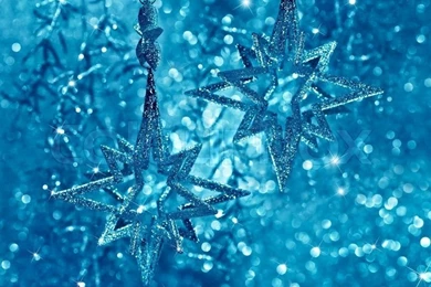 Silver Shiny Stars On Blue Backgrounds