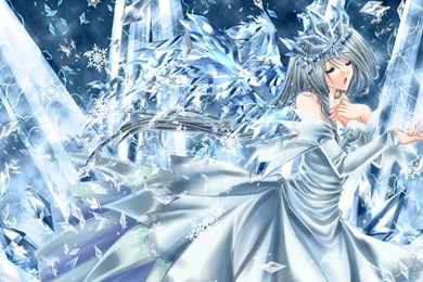 Download Wallpapers 1680x1050 Anime, Girl, Winter, Cold, Dress ...
