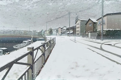 Download Mobile Wallpaper: Anime, Landscape, Winter, Free. 31930.