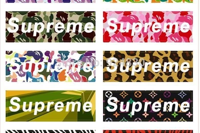Free Shipping (Supreme) Logo Custom Stickers Personalized Decal ...