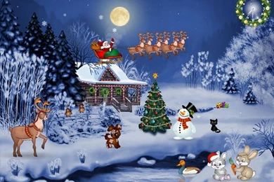 Gallery For   Free Vista Wallpapers Christmas