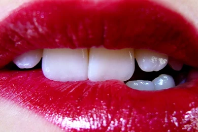 Download Wallpapers 2560x1024 Lips, Teeth, Makeup, Lipstick Dual ...