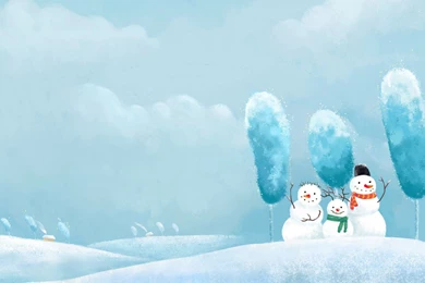 Gallery For   Snowman Wallpapers Borders