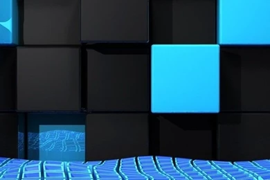 Download Black And Blue Beautiful Render Wallpapers For iPhone 4