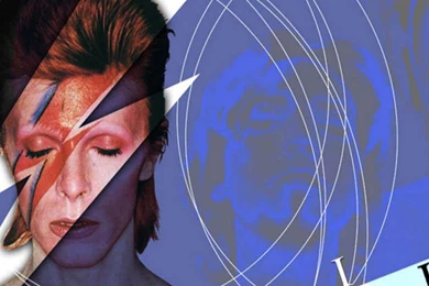 Download Wallpapers 2560x1024 David Bowie, Lightning, Hair, Cover ...