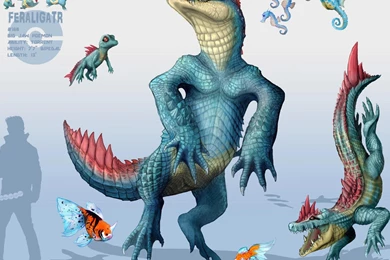 Art Artwork Totodile Goldeen Feraligatr Horsea Seadra Wallpapers ...