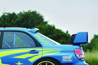 Download Subaru Impreza WRX Sideview Wallpapers For iPhone 4