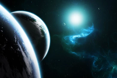 Blue Space And Star Nebula Wallpapers 1920x1100 1789352