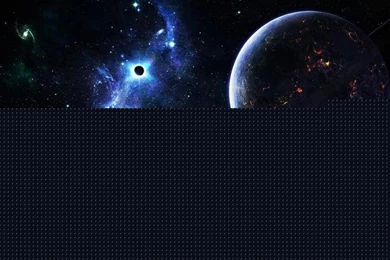 Ringed Planet In The Blue Nebula Wallpaper,space Wallpapers ...