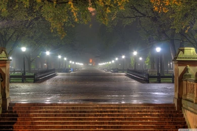 Central Park At Night, New York City HD Desktop Wallpapers ...