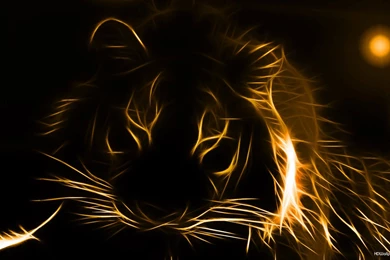 Golden Abstract Tiger Wallpaper.jpg
