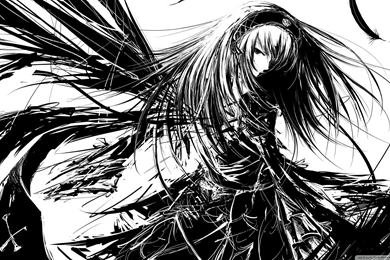 Dark Anime, Manga, White, 2560x1440 HD Wallpapers And FREE Stock Photo