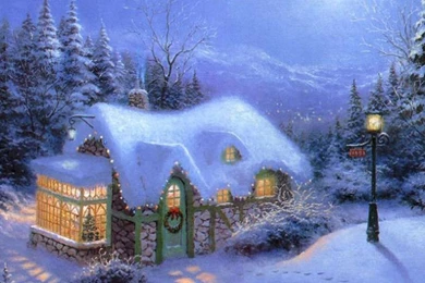 Christmas House Wallpapers And Images   Wallpapers, Pictures, Photos