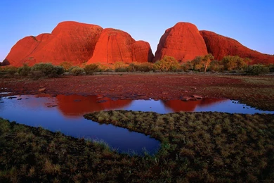 Kata Tjuta At Sunset / Uluru Kata National Park / Australia ...