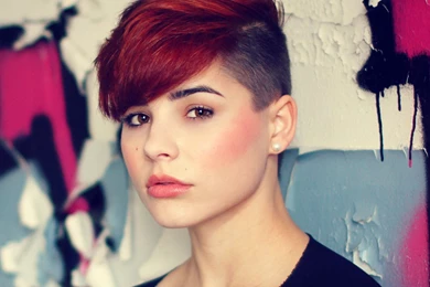 Download Wallpapers 3840x2160 Girl, Cut, Creative, Face, Make up ...