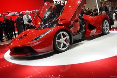 Download 1920x1080 Ferrari LaFerrari Geneva Doors Open Wallpapers