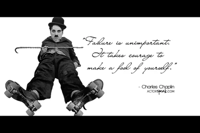 WALLPAPER: Charlie Chaplin Quote On Acting With Photo