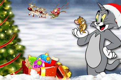 Christmas Tom Jerry G Wallpapers